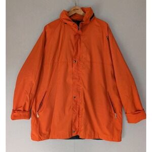 Guy Cotten France Orange Men's X-Large Fisherman Jacket Windbreaker Hood Pockets